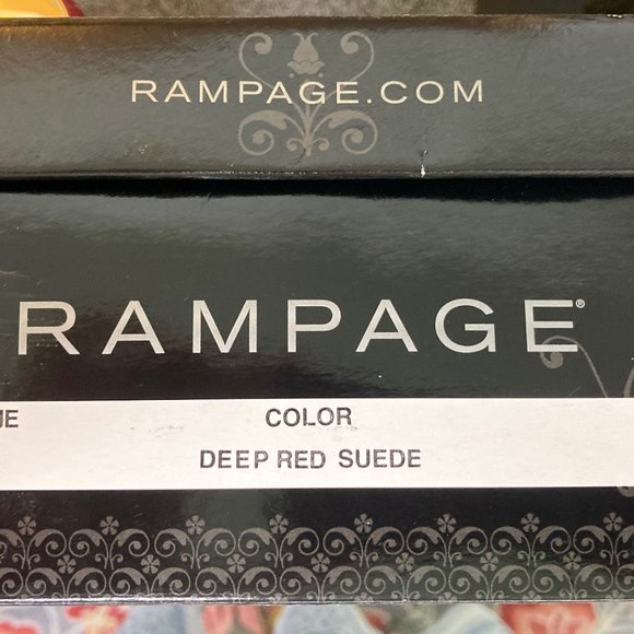 Rampage, 7.5M dark red heels - Picture 6 of 6